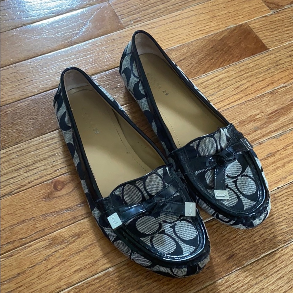 Black coach flats